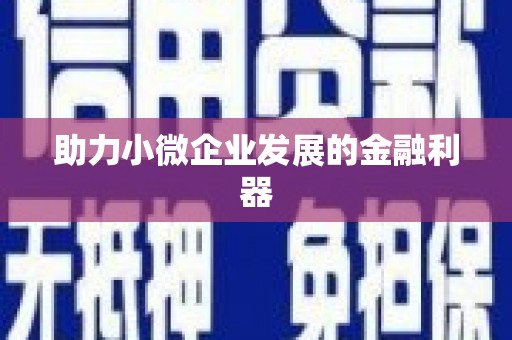 登封助力小微企业发展的金融利器