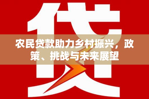 登封农民贷款助力乡村振兴，政策、挑战与未来展望