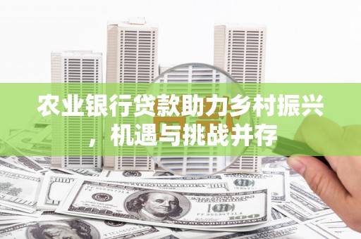 登封农业银行贷款助力乡村振兴，机遇与挑战并存
